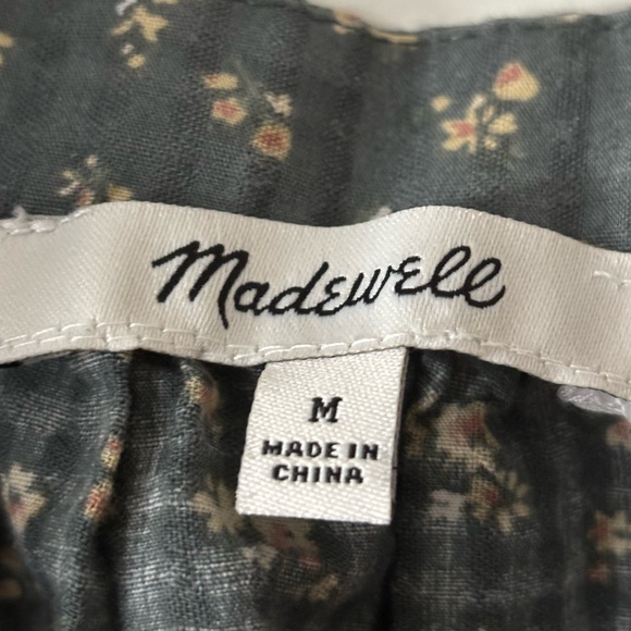 Madewell Manon Cotton Check Voile Top - women’s size M - Picture 4 of 8